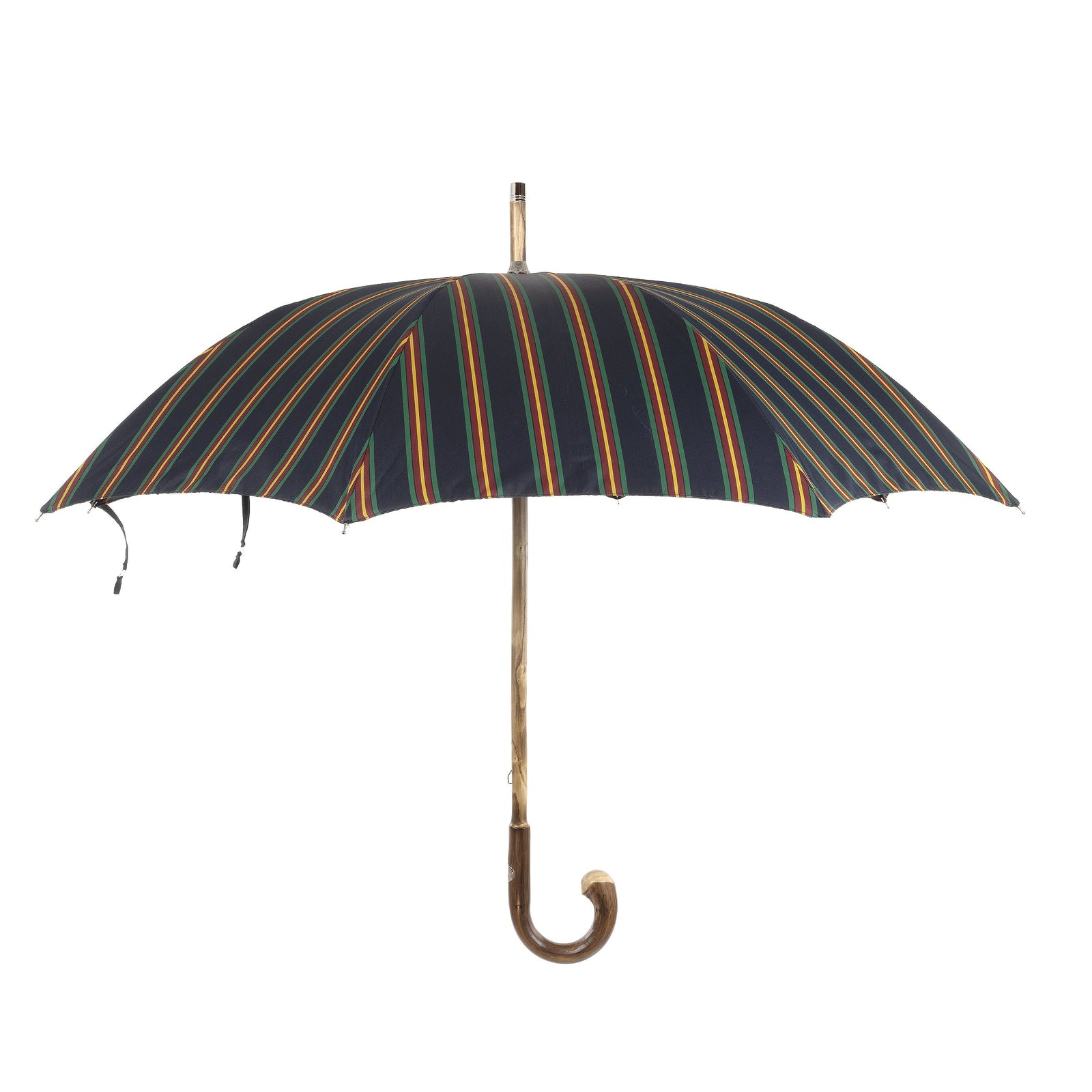 Polished Italian Chestnut With Knot Solid Stick Umbrella
