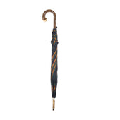Polished Italian Chestnut With Knot Solid Stick Umbrella