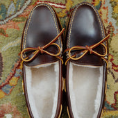Freeman Slipper - Heritage Brown - Biege Shearling