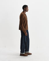 Friar Brush Cable Knit Zip Cardigan