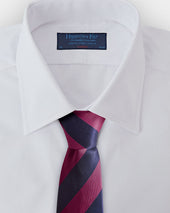 Fuchsia Block Stripe Silk Tie