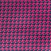 Fuchsia Navy Houndstooth Silk Tie
