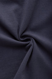 Cotton Short Sleeve Crewneck T-Shirt Fulvia Baritone Blue