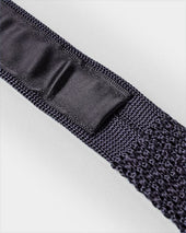 Fumo White Spot Knitted Silk Tie