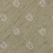 Shibumi Flower Shantung Silk Tie Rosemary Hand Rolled