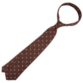 Shibumi Flower Shantung Silk Tie Beech Hand Rolled