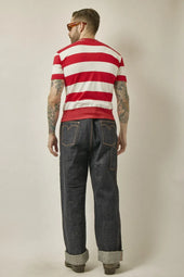 Belafonte Ragtime Clothing Garage Border Hemrib Tee 29 1 Red X White