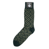 Geo Print Forest Mens Merino Wool Socks