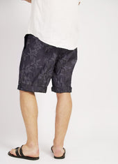 GILBERT | Wide Cut Shorts | Botanic Indigo
