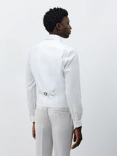 Gilet De Costume En Laine Crue