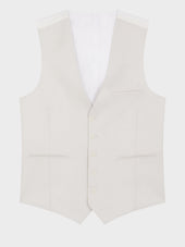 Gilet De Costume En Laine Crue