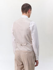 Gilet De Costume En Laine M Lang E Beige