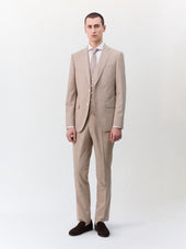 Gilet De Costume En Laine M Lang E Beige