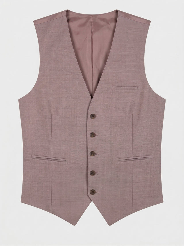 Gilet de costume en laine violet clair