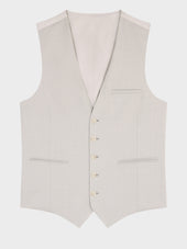 Gilet De Costume En Laine Greige