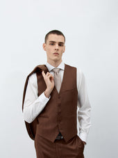 Gilet De Costume En Laine