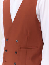 Gilet De Costume Crois En Laine