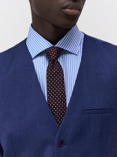 Gilet De Costume En Laine Bleu Cobalt