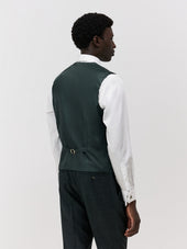 Gilet De Costume En Laine M Lang E Kaki