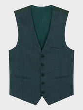 Gilet De Costume En Laine M Lang E Vert Bouteille