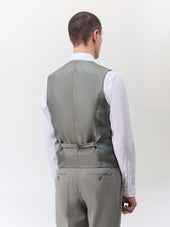 Gilet De Costume En Laine M Lang E Vert D Eau