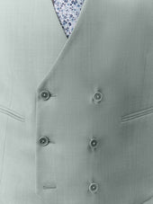 Gilet De Costume Crois En Laine Vert D Eau