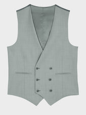 Gilet De Costume Crois En Laine Vert D Eau