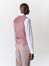 Gilet De Costume En Laine Stretch Violette
