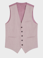 Gilet De Costume En Laine Stretch Violette