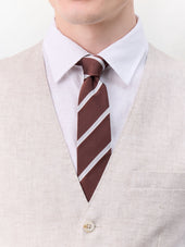 Gilet De Costume En Lin Beige