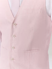 Gilet De Costume En Coton Et Lin P Le