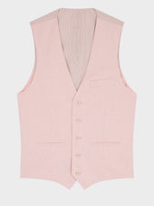 Gilet De Costume En Coton Et Lin P Le