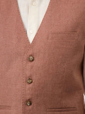 Gilet De Costume En Lin