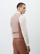 Gilet De Costume En Lin