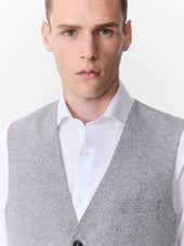 Gilet De Costume En Laine M Lang E Grise