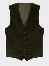 Gilet De Costume En Velours C Tel Kaki