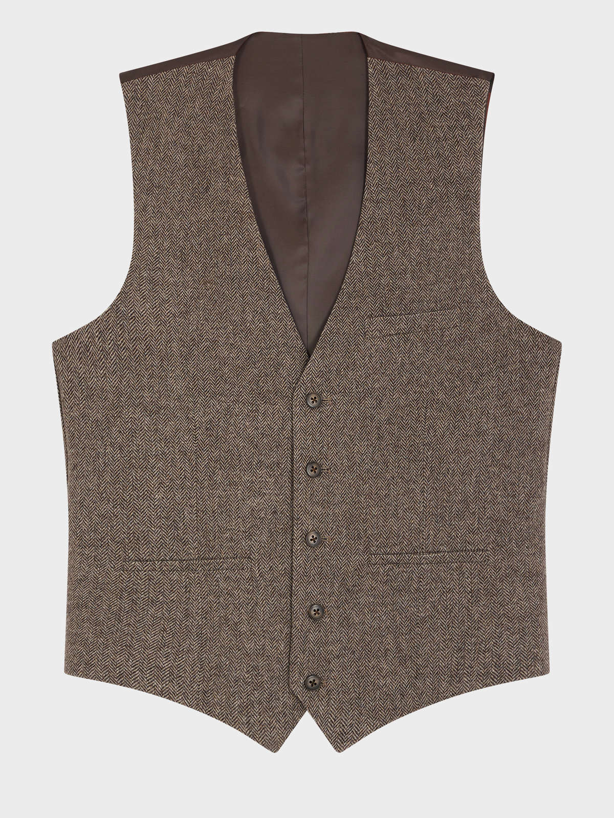 Gilet De Costume En Laine M Lang E Marron