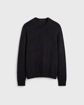 Camillo Silk Crewneck - Black