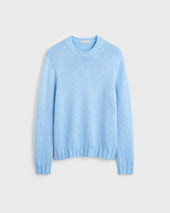 Camillo Silk Crewneck - Sky Blue