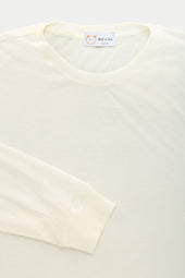 Bamboo Sorona Long Sleeve Crew Neck T-Shirt Cloud Dancer