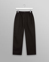 Glencoe - Black Slub Weave Trousers