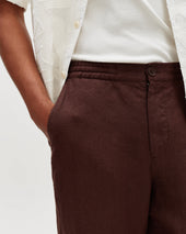 Glencoe Washed Linen Loose Fit Trousers