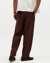 Glencoe Washed Linen Loose Fit Trousers