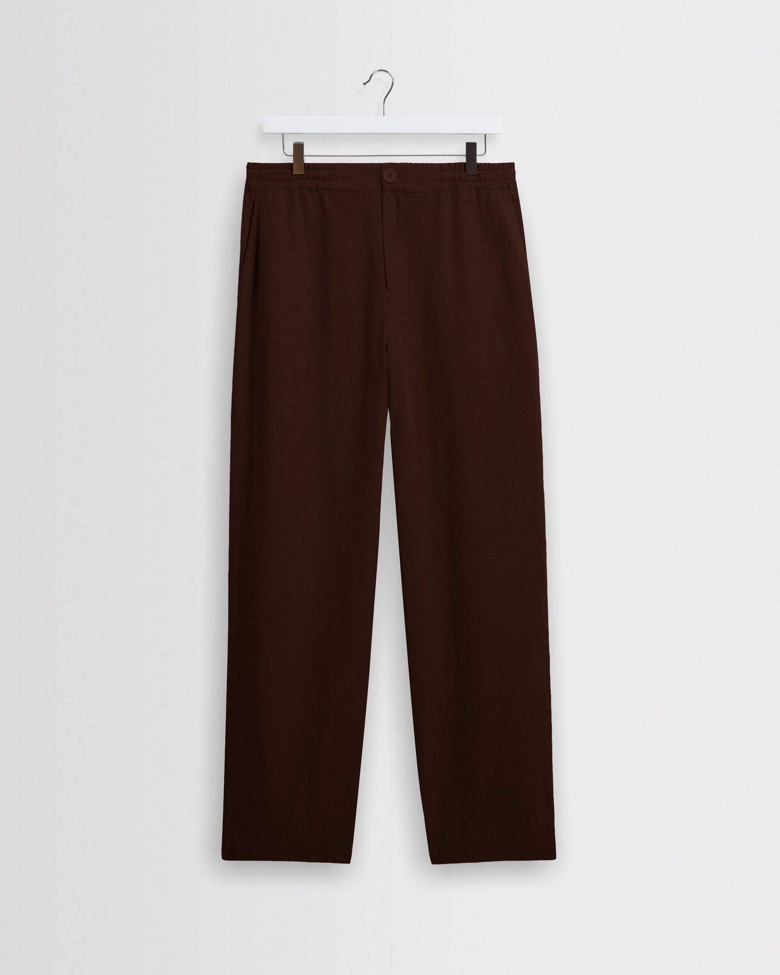 Glencoe Washed Linen Loose Fit Trousers