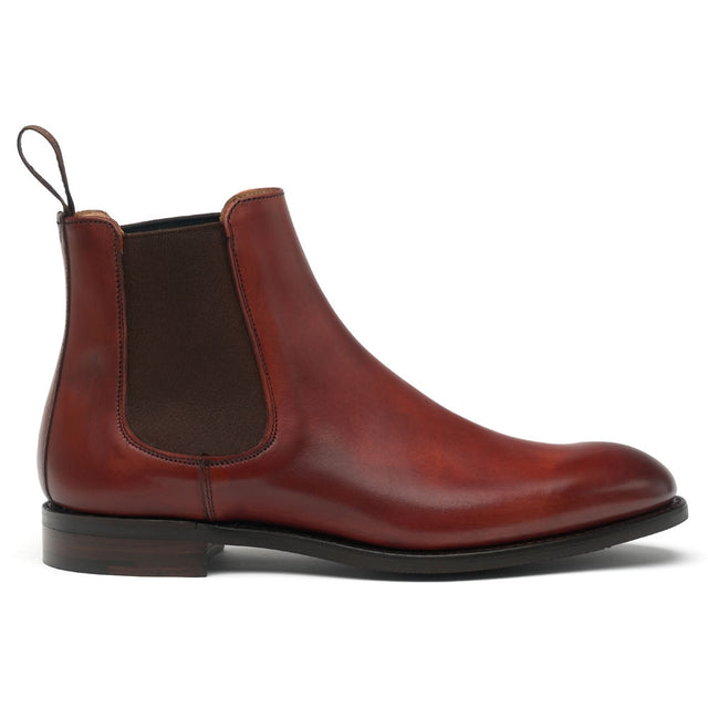 Godfrey D Chelsea Boot in Dark Leaf Calf Leather