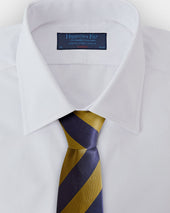 Gold Block Stripe Silk Tie