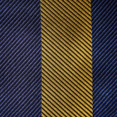 Gold Block Stripe Silk Tie