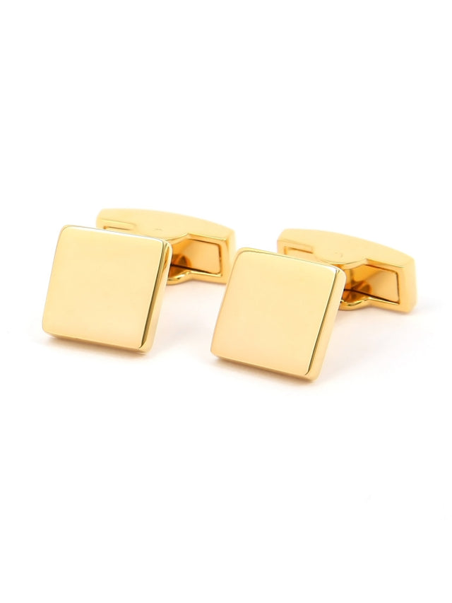 Gold square cufflinks Kiruna
