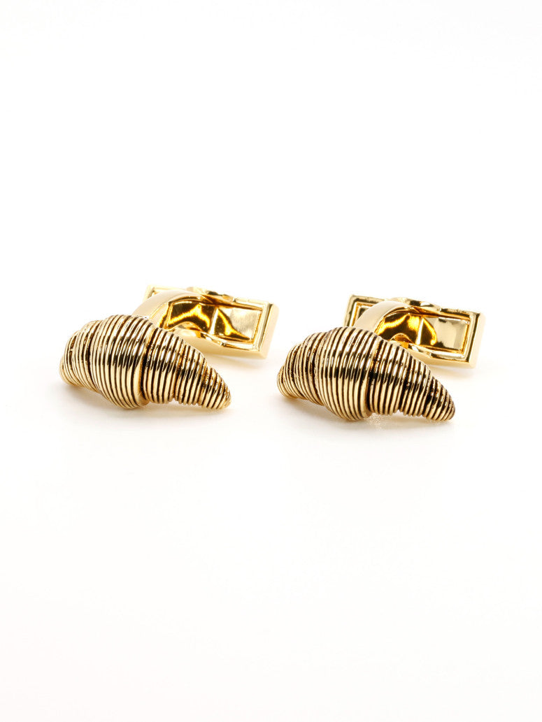 Golden Croissant Cufflinks