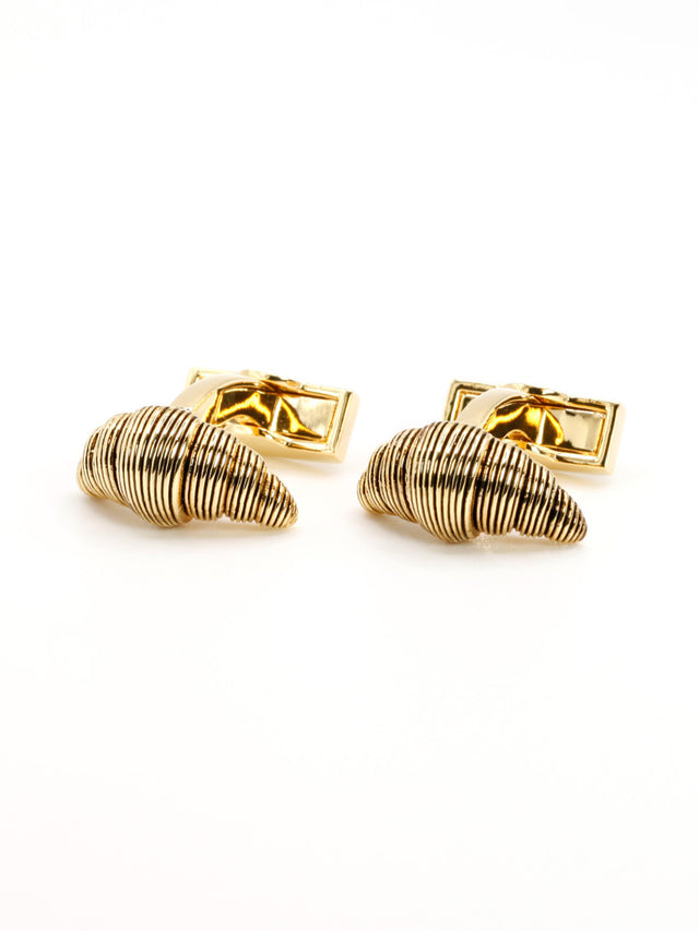 Golden Croissant Cufflinks